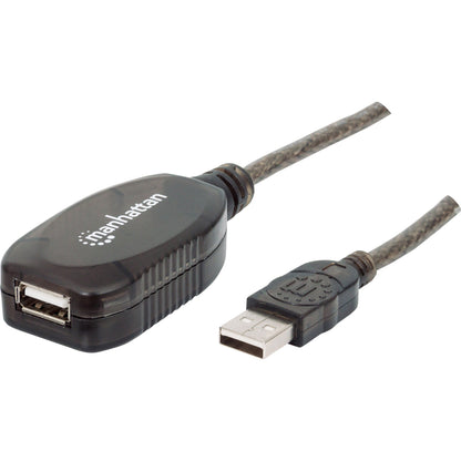 Manhattan Hi-Speed USB 2.0 A Male/A Female USB Active Extension Cable 33'
