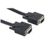 Manhattan SVGA HD15 Male to HD15 Male Monitor Cable 100' Black