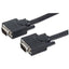 Manhattan SVGA HD15 Male to HD15 Male Monitor Cable 100' Black