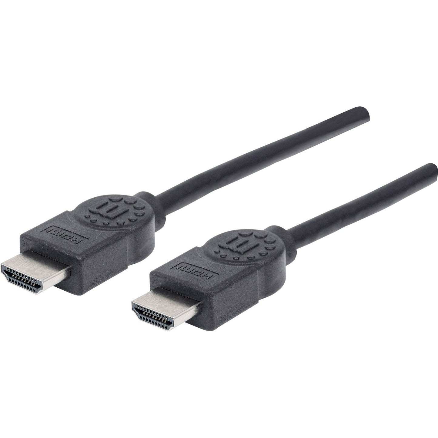 Manhattan HDMI Male to Male High Speed Shielded Cable with Ethernet 16.5' Black