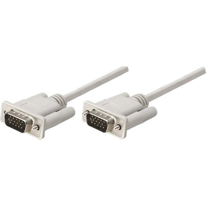 Manhattan VGA HD15M to HD15M Monitor Cable 10' Gray