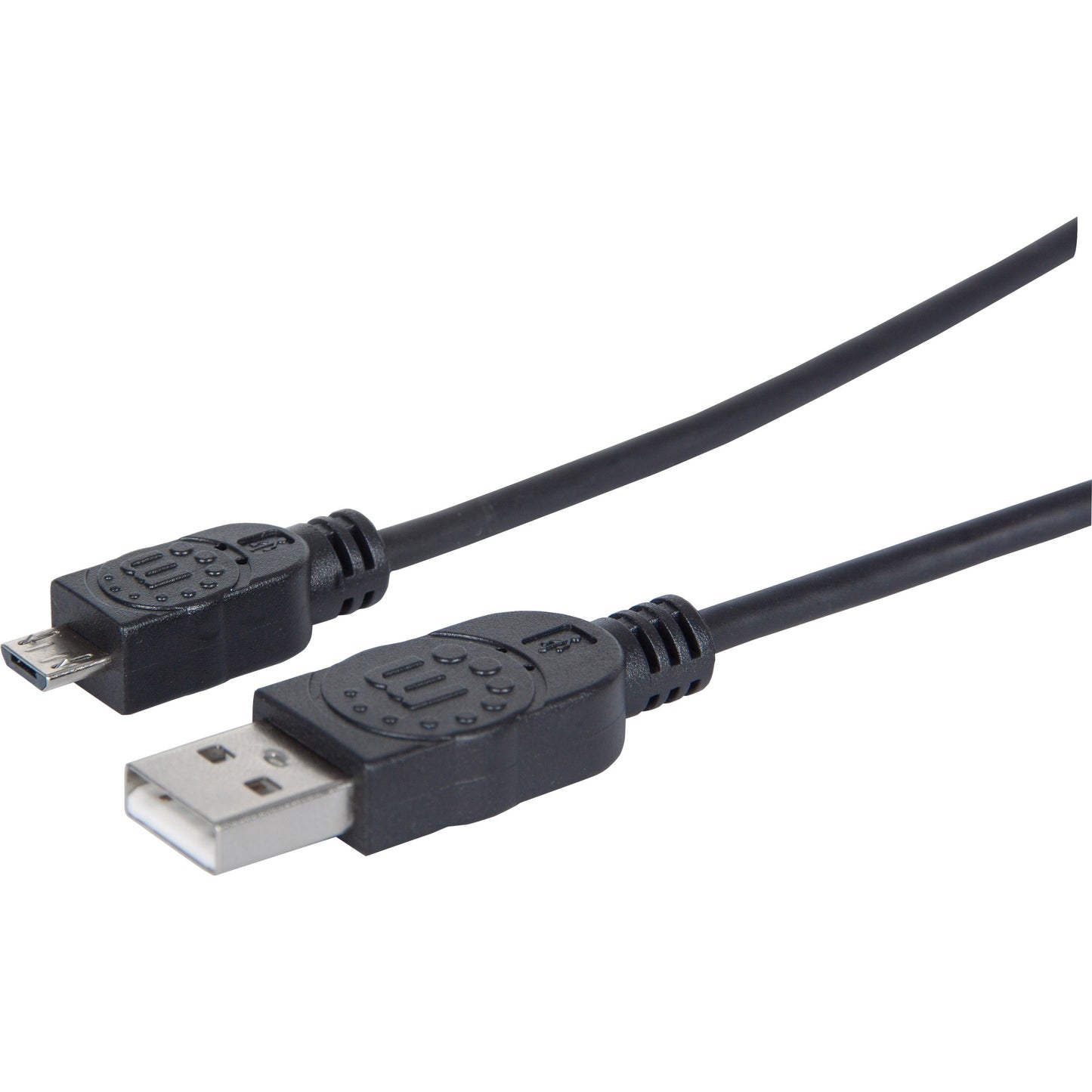 Manhattan Hi-Speed USB 2.0 A Male to Micro-B Male Device Cable 1.5' Black