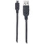 Manhattan Hi-Speed USB 2.0 A Male to Micro-B Male Device Cable 1.5' Black