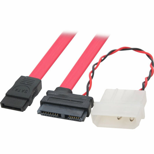 Connectland 37"/6" Mini SATA Data/Power Cable with Molex Power Adapter