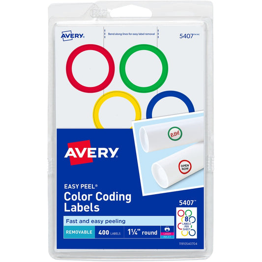 Avery&reg; Color Coding Round Labels