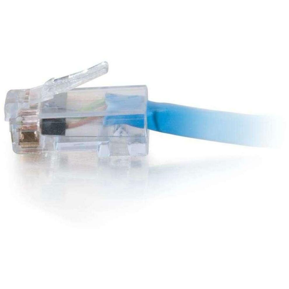 C2G-25ft Cat6 Non-Booted Network Patch Cable (Plenum-Rated) - Blue