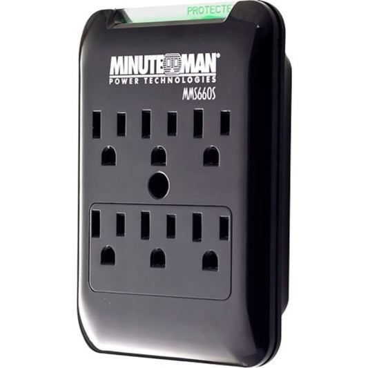 Minuteman SlimLine MMS660S 6-Outlets Surge Suppressor