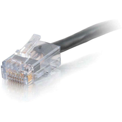 C2G-25ft Cat6 Non-Booted Network Patch Cable (Plenum-Rated) - Black