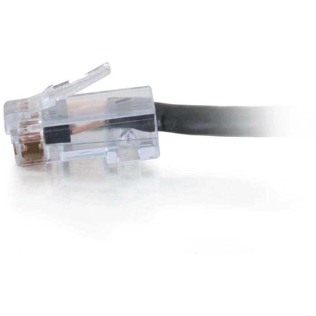 C2G-7ft Cat6 Non-Booted Network Patch Cable (Plenum-Rated) - Black