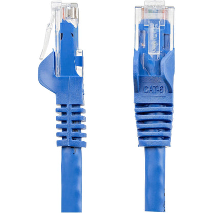 StarTech.com 6in CAT6 Ethernet Cable - Blue Snagless Gigabit - 100W PoE UTP 650MHz Category 6 Patch Cord UL Certified Wiring/TIA