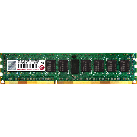 8GB 1600MHZ DDR3 REG ECC DIMM  
