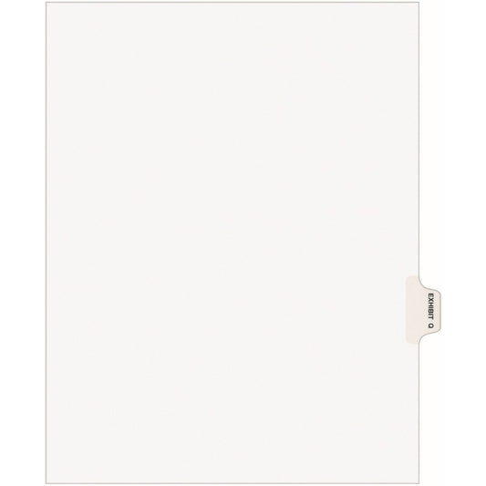 Avery&reg; Individual Legal Dividers Avery&reg; Style Letter Size Side Tab EXHIBIT Q (1387)