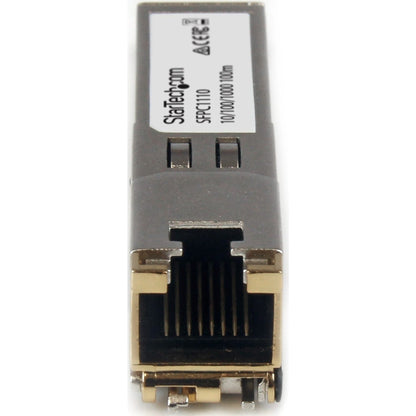 StarTech.com Cisco SFP-GE-T Compatible SFP Module - 1000BASE-T - 10/100/1000 Mbps SFP to RJ45 Cat6/Cat5e Transceiver - 100m