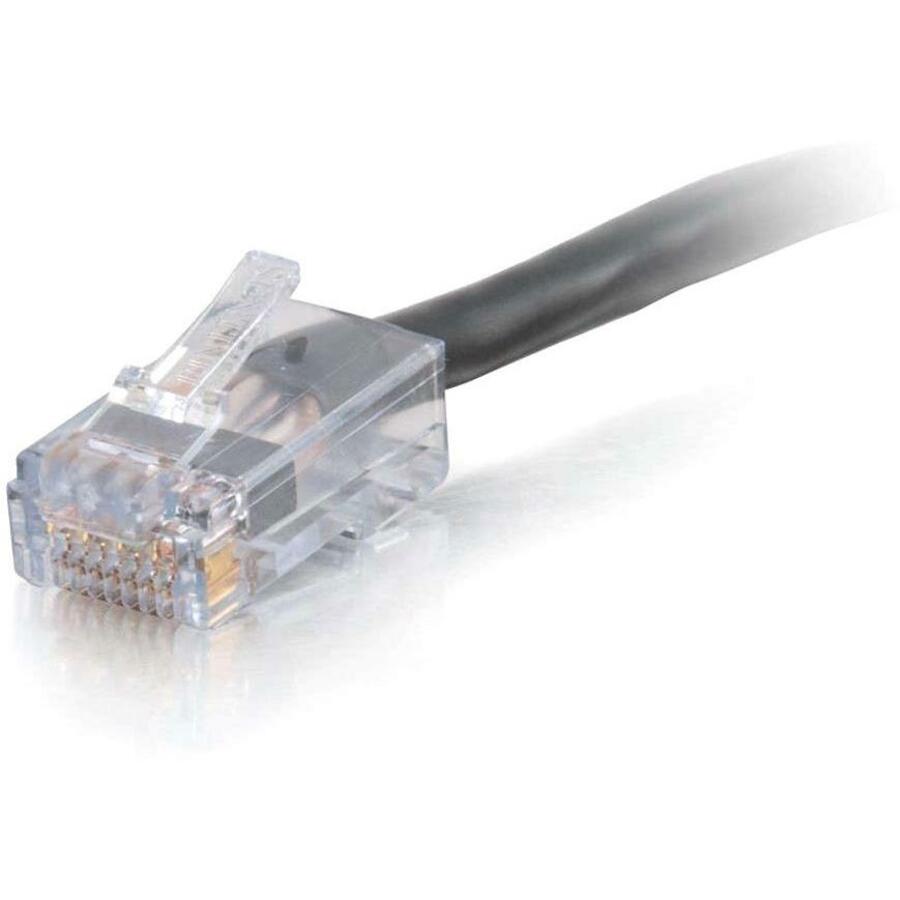 C2G-3ft Cat6 Non-Booted Network Patch Cable (Plenum-Rated) - Black