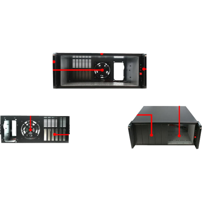 iStarUSA E-490-JB Drive Enclosure - 4U Rack-mountable - Black