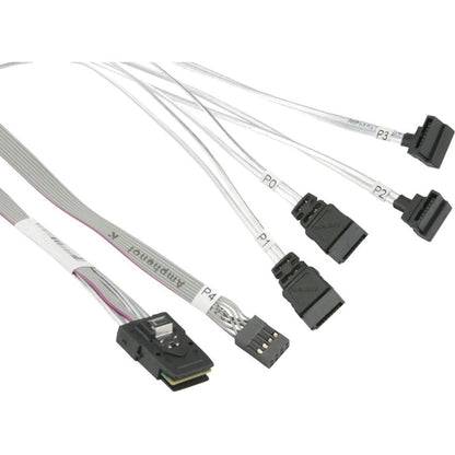 Supermicro MiniSAS to 4x SATA 43/43/33/33/43cm Cable (CBL-0287L-01)