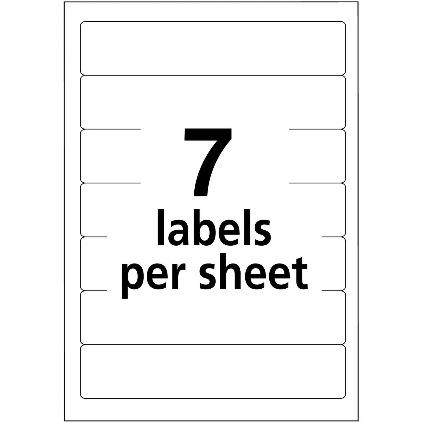 Avery&reg; File Folder Labels on 4" x 6" Sheets Easy Peel White/Red Print & Handwrite 2/3" x 3-7/16"  252 Labels (5201)