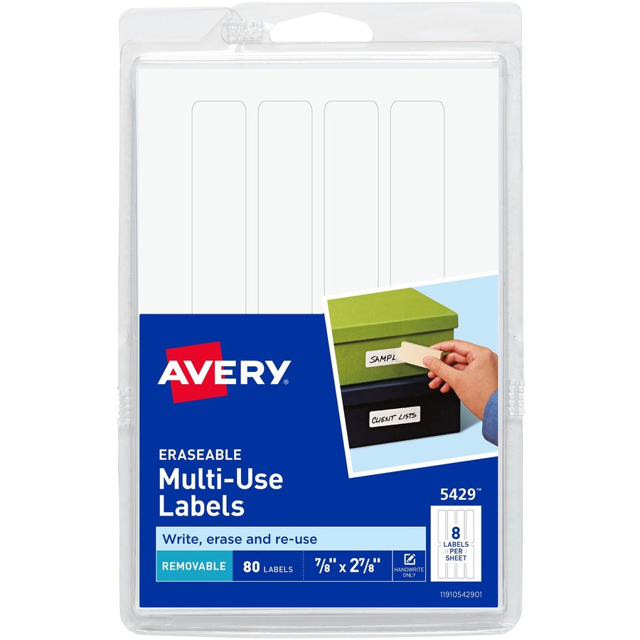 Avery&reg; Erasable Multi-Use Labels