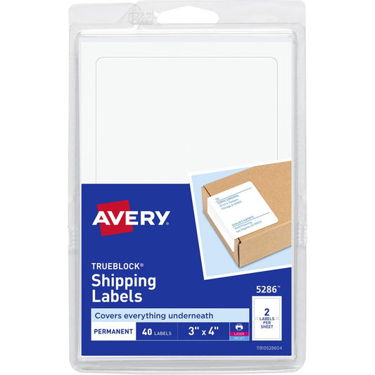 Avery&reg; TrueBlock Permanent Shipping Labels