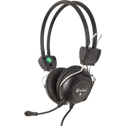 Connectland Stereo PC Headset With Flexible Boom Microphone