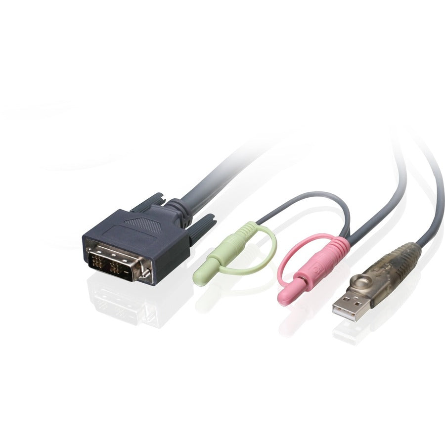 IOGEAR 6ft Single Link DVI-D USB KVM Cable - Thumbnail 4