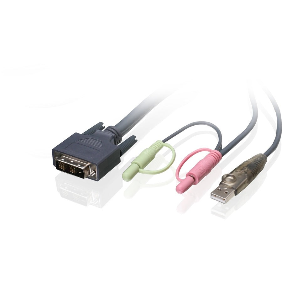6FT DVI-D USB W/AUDIO KVM CABLE