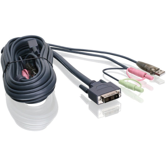 6FT DVI-I USB W/AUDIO KVM CABLE