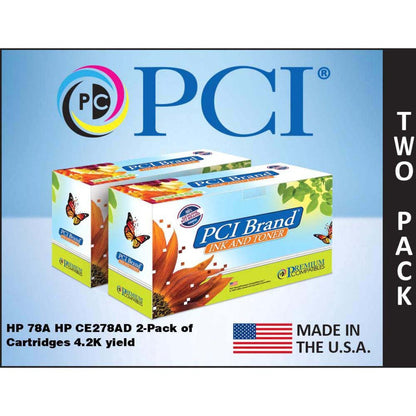 Premium Compatibles Laser Toner Cartridge - Alternative for HP CE278D - Black - 2 / Pack