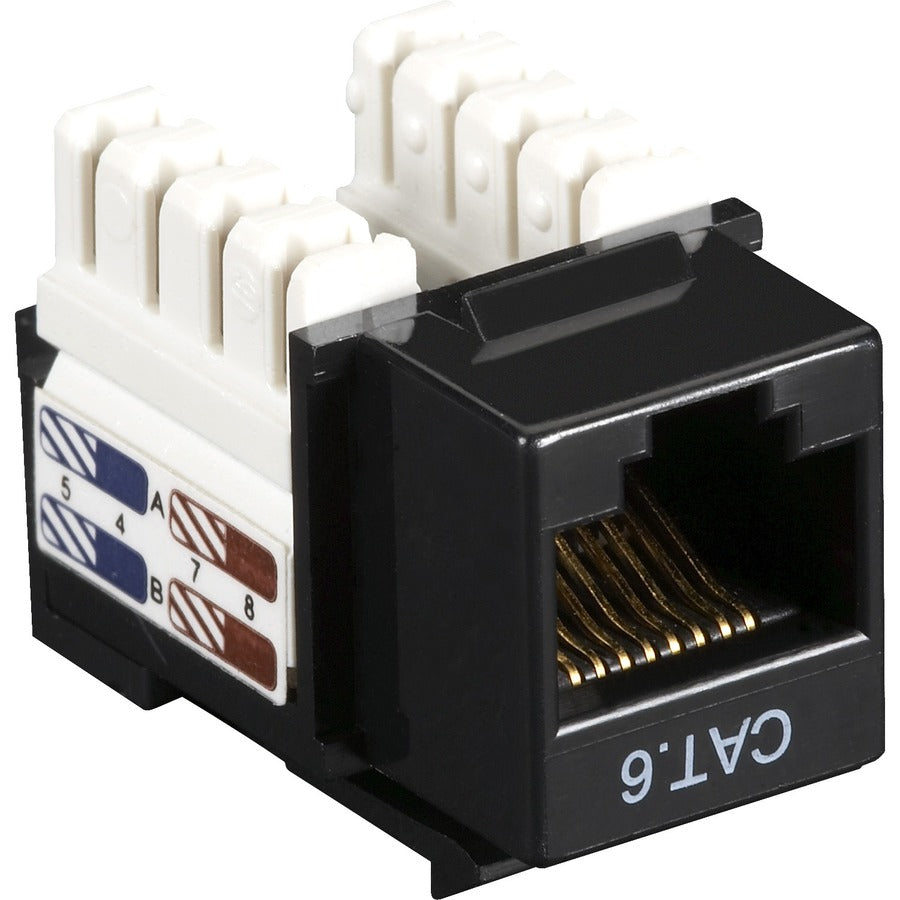 10-PACK CAT6 KEYSTONE JACK UNSH