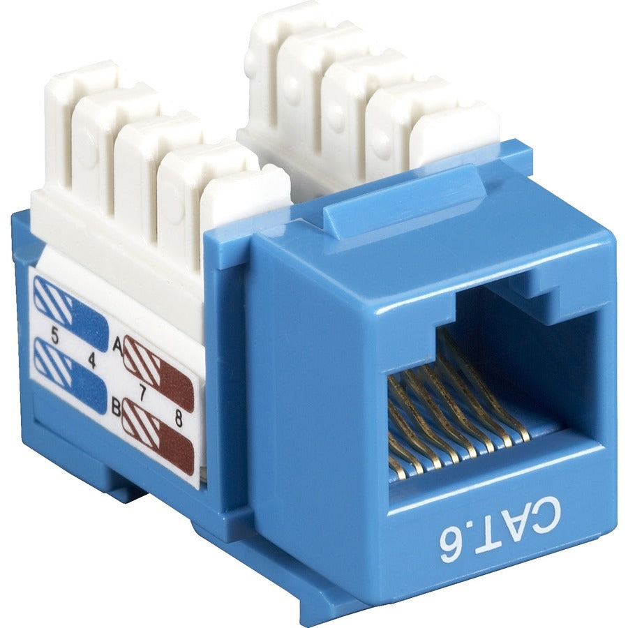 10-PACK CAT6 KEYSTONE JACK UNSH