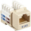 10-PACK CAT6 KEYSTONE JACK UNSH