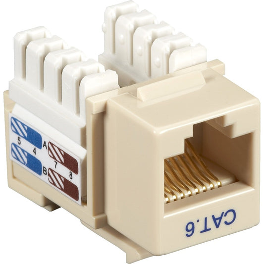 25-PACK IVORY CAT6 KEYSTONE JAC