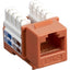 ORANGE CAT6 KEYSTONE JACK UNSHI