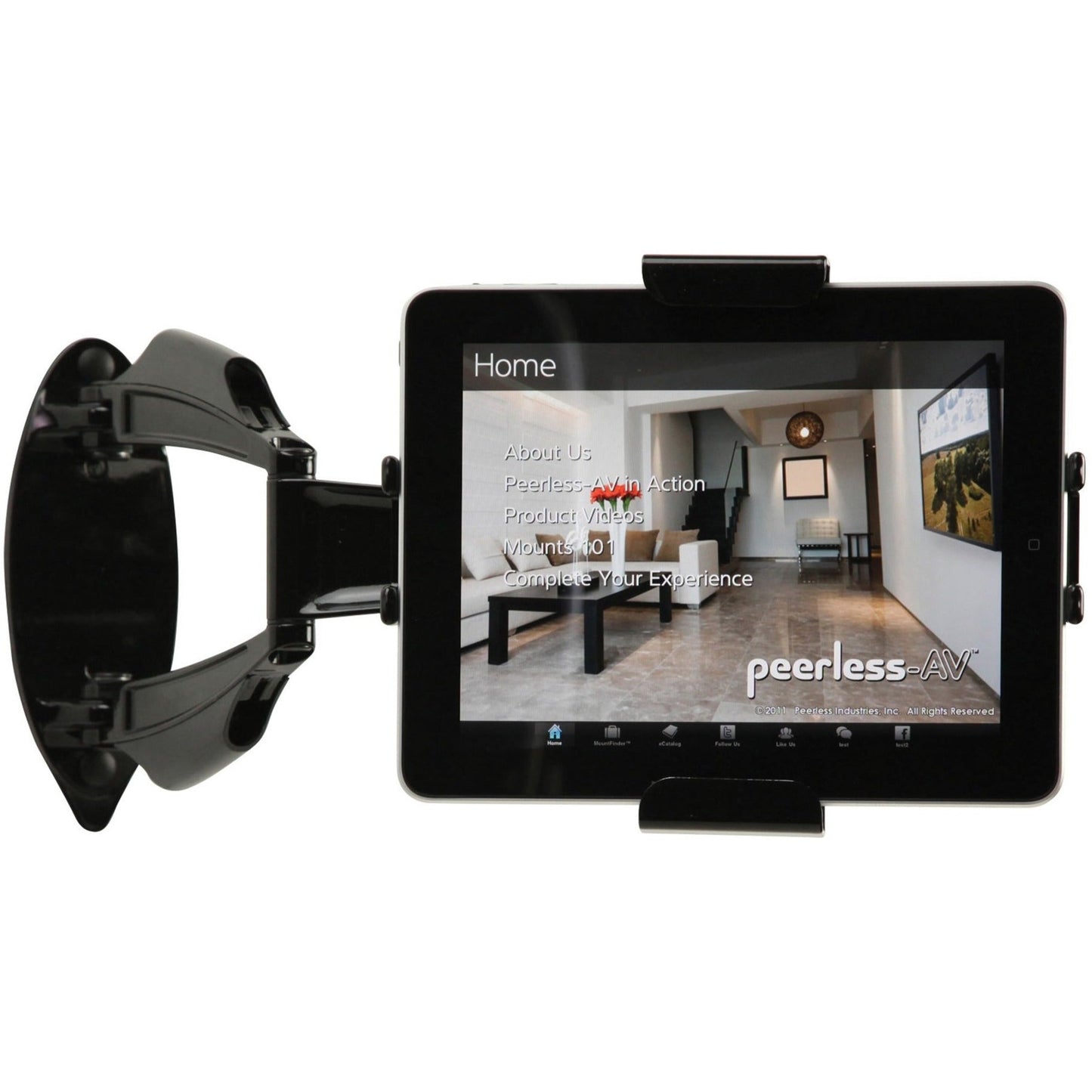 Peerless-AV PTM200 Wall Mount for Tablet PC - Black