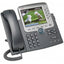 Cisco Unified 7975G IP Phone - Dark Gray Silver