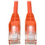 Tripp Lite Cat5e 350 MHz Snagless Molded (UTP) Ethernet Cable (RJ45 M/M) PoE Orange 7 ft. (2.13 m)