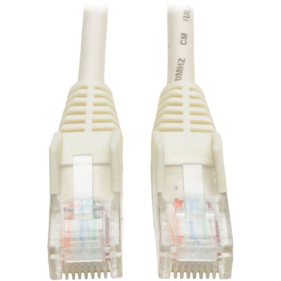 Tripp Lite Cat5e 350 MHz Snagless Molded (UTP) Ethernet Cable (RJ45 M/M) PoE White 7 ft. (2.13 m)
