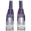 Tripp Lite Cat6 Gigabit Snagless Molded (UTP) Ethernet Cable (RJ45 M/M) PoE Purple 5 ft. (1.52 m)