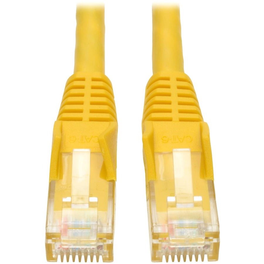 Tripp Lite Cat6 Gigabit Snagless Molded (UTP) Ethernet Cable (RJ45 M/M) PoE Yellow 6 ft. (1.83 m)
