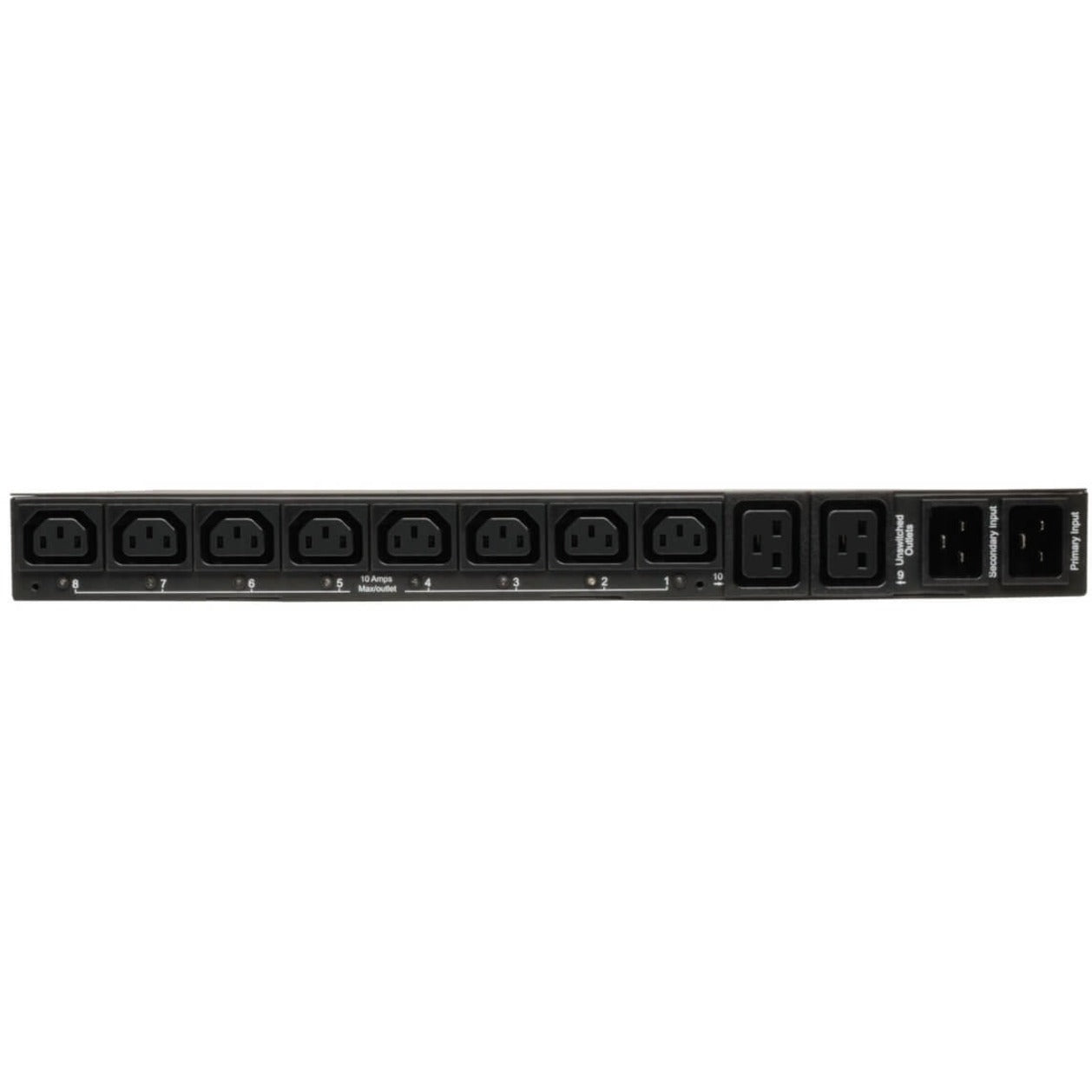 Tripp Lite PDU Metered ATS 200-240V 16/20A 8 C13; 2 C19; 2 C20 1URM TAA Compliant