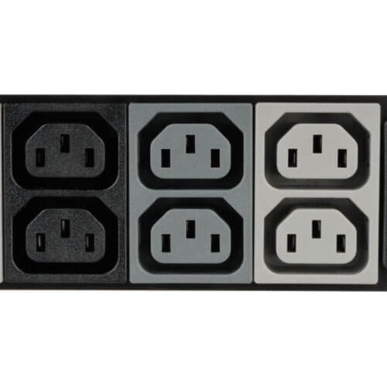 Tripp Lite PDU 12.6kW 3-Phase Local Metered PDU 208V Outlets (36 C13 & 9 C19) Hubbell 50A CS8365C 6 ft. (1.83 m) Cord 0U Vertical TAA