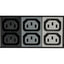 Tripp Lite PDU 12.6kW 3-Phase Local Metered PDU 208V Outlets (36 C13 & 9 C19) Hubbell 50A CS8365C 6 ft. (1.83 m) Cord 0U Vertical TAA