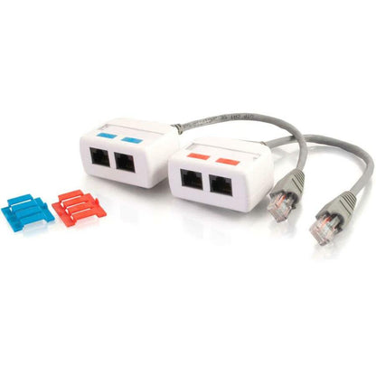 KIT RJ45 NETWORK JACK SPLITTER 