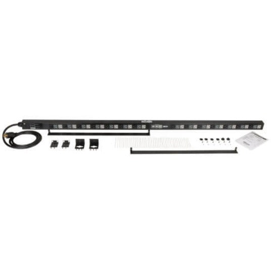 Tripp Lite PDU 5.7kW 3-Phase Local Metered PDU 120V Outlets (42 5-15/20R) 208V L21-20P input 6 ft. (1.83 m) Cord 0U Vertical TAA