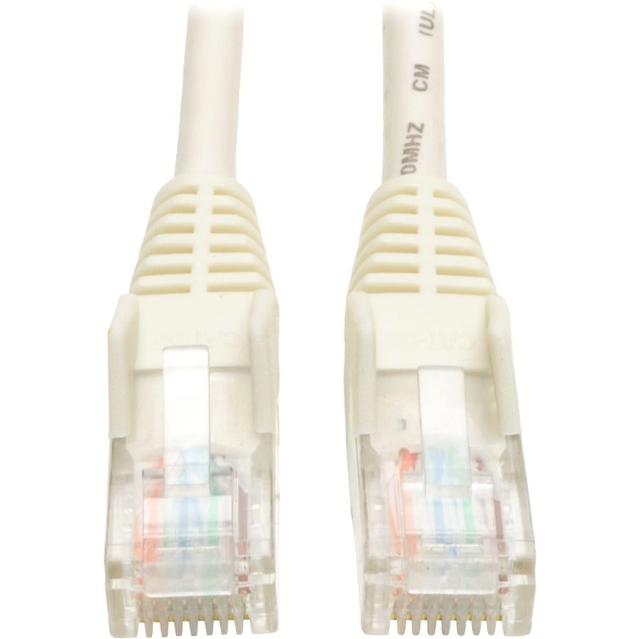 Tripp Lite Cat5e 350 MHz Snagless Molded (UTP) Ethernet Cable (RJ45 M/M) PoE White 14 ft. (4.27 m)