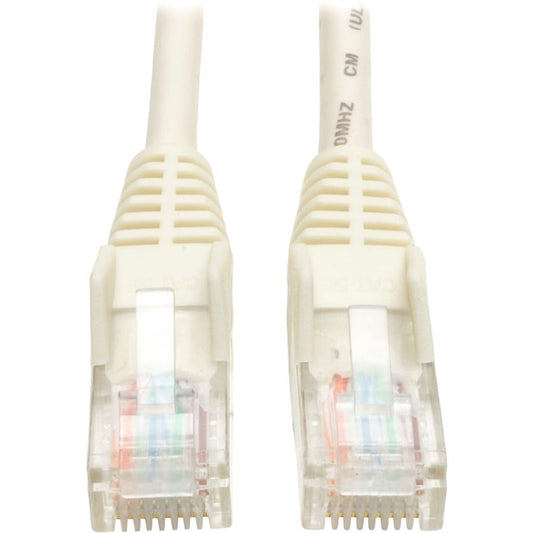 Tripp Lite Cat5e 350 MHz Snagless Molded (UTP) Ethernet Cable (RJ45 M/M) PoE White 14 ft. (4.27 m)
