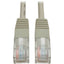 Tripp Lite Cat5e 350 MHz Molded (UTP) Ethernet Cable (RJ45 M/M) PoE Gray 12 ft. (3.66 m)