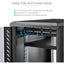 StarTech.com 1U 4-Post 19.5 to 38in Adjustable Mounting Depth Rack Mount Shelf - Heavy Duty Fixed Rack Shelf - 330 lb / 150kg - 27.5in Deep