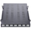 StarTech.com 1U 4-Post 19.5 to 38in Adjustable Mounting Depth Vented Rack Mount Shelf - Heavy Duty Fixed Rack Shelf - 330lbs / 150kg - 27.5in Deep