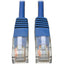 Tripp Lite Cat5e 350 MHz Molded (UTP) Ethernet Cable (RJ45 M/M) PoE Blue 30 ft. (9.14 m)